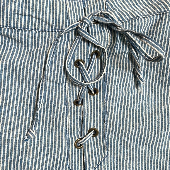 Free People Seersucker Stripe Skirt - Picture 3 of 9